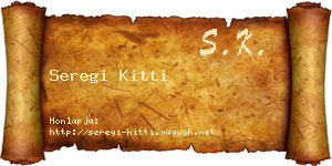 Seregi Kitti névjegykártya